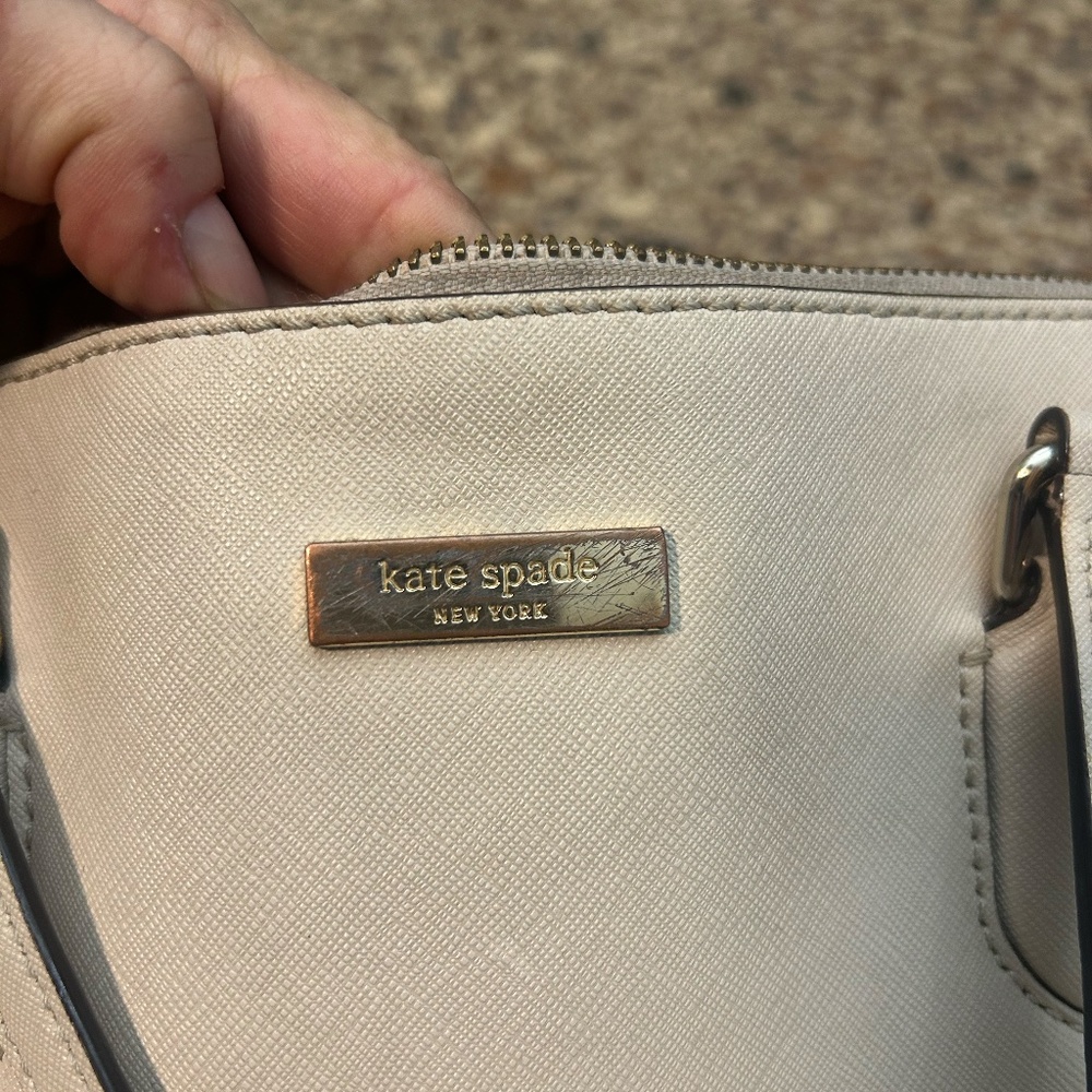 Kate Spade Cream Leather Handbag - Picture 2 of 6
